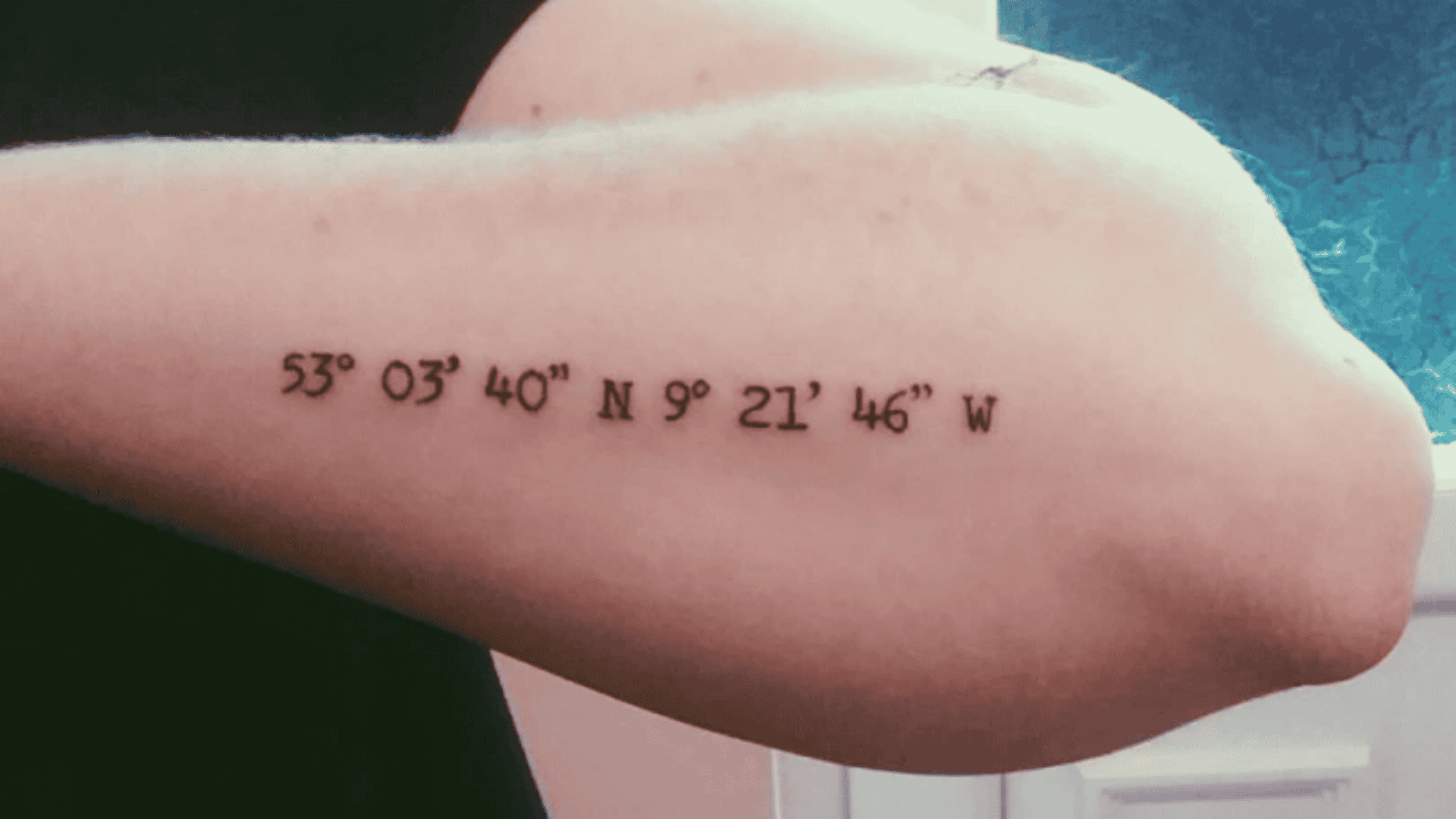 Coordinates Tattoo: The Exact Coordinates of the Child’s Place of Birth or a Significant Location