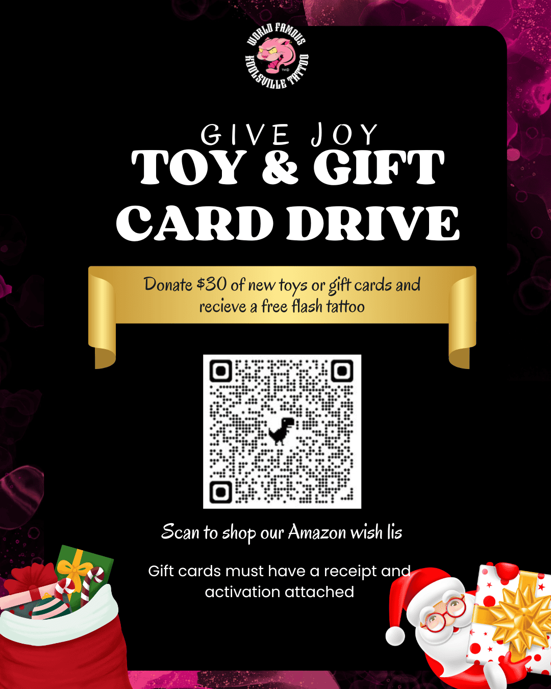 give joy Our new location is now open at Koolsville Tattoo 4011 W. Sahara, Las Vegas, NV. Come see us today.